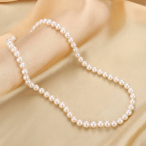 8-9mm White Freshwater VersaPearl Necklace - House Of Pearls